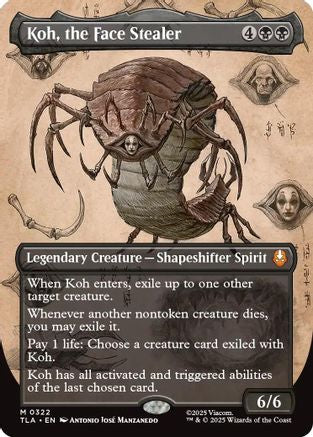 Koh, the Face Stealer (Borderless) (TLA-322) - Avatar: The Last Airbender Foil | Grognard Games