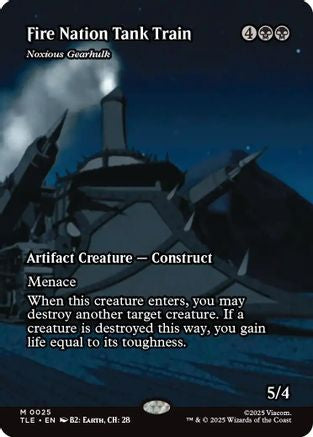 Fire Nation Tank Train - Noxious Gearhulk (Borderless) (TLE-025) - Avatar: The Last Airbender: Eternal-Legal | Grognard Games