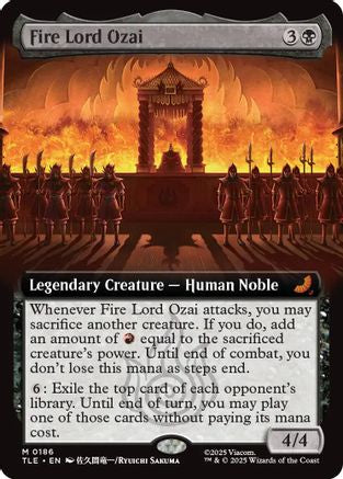 Fire Lord Ozai (Extended Art) (TLE-186) - Avatar: The Last Airbender: Eternal-Legal Foil | Grognard Games