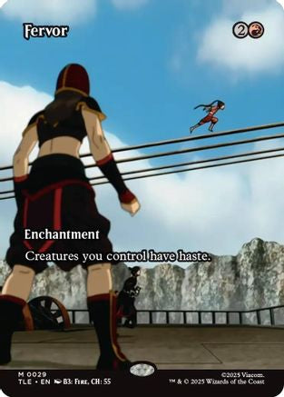 Fervor (Borderless) (TLE-029) - Avatar: The Last Airbender: Eternal-Legal | Grognard Games