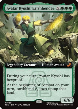 Avatar Kyoshi, Earthbender (Extended Art) (TLE-201) - Avatar: The Last Airbender: Eternal-Legal Foil | Grognard Games