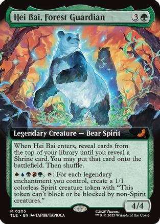 Hei Bai, Forest Guardian (Extended Art) (TLE-205) - Avatar: The Last Airbender: Eternal-Legal Foil | Grognard Games