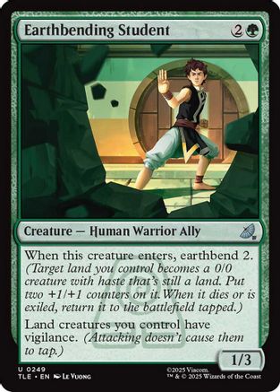 Earthbending Student (TLE-249) - Avatar: The Last Airbender: Eternal-Legal Foil | Grognard Games
