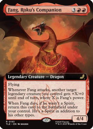Fang, Roku's Companion (Extended Art) (TLE-193) - Avatar: The Last Airbender: Eternal-Legal Foil | Grognard Games