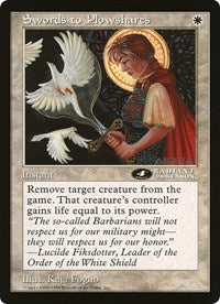 Swords to Plowshares (4th Place) (Oversized) [Oversize Cards] | Grognard Games