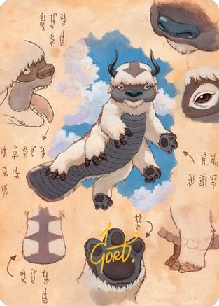 Appa, Steadfast Guardian Art Card (Gold-Stamped Signature) (ASTLA-032) - Art Series: Avatar: The Last Airbender | Grognard Games
