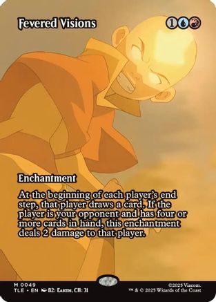 Fevered Visions (Borderless) (TLE-049) - Avatar: The Last Airbender: Eternal-Legal Foil | Grognard Games