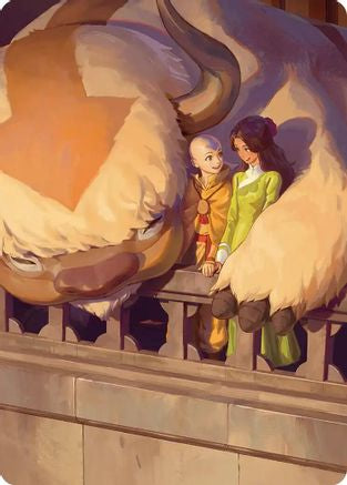Aang and Katara Art Card (ASTLA-) - Art Series: Avatar: The Last Airbender | Grognard Games