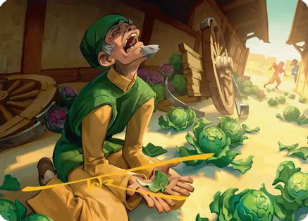 Unlucky Cabbage Merchant Art Card (Gold-Stamped Signature) (ASTLA-019) - Art Series: Avatar: The Last Airbender | Grognard Games
