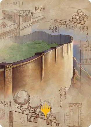 The Walls of Ba Sing Se Art Card (Gold-Stamped Planeswalker Symbol) (ASTLA-038) - Art Series: Avatar: The Last Airbender | Grognard Games