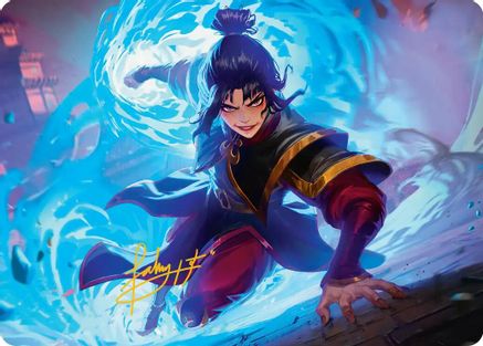 Fire Lord Azula Art Card (Gold-Stamped Signature) (ASTLA-021) - Art Series: Avatar: The Last Airbender | Grognard Games