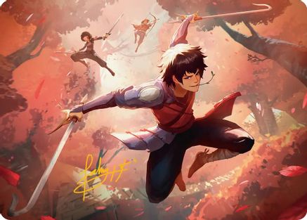 Jet, Freedom Fighter Art Card (Gold-Stamped Signature) (ASTLA-022) - Art Series: Avatar: The Last Airbender | Grognard Games