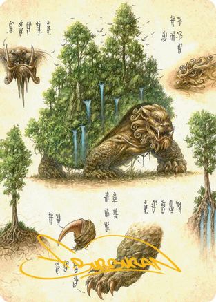 The Lion-Turtle Art Card (Gold-Stamped Signature) (ASTLA-037) - Art Series: Avatar: The Last Airbender | Grognard Games