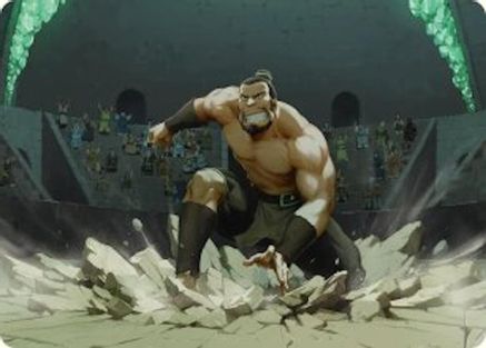 The Boulder, Ready to Rumble Art Card (ASTLA-013) - Art Series: Avatar: The Last Airbender | Grognard Games