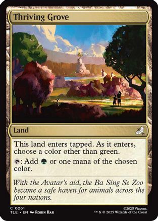 Thriving Grove (TLE-261) - Avatar: The Last Airbender: Eternal-Legal Foil | Grognard Games