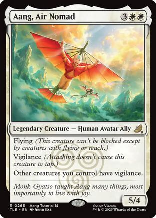 Aang, Air Nomad (0265) (TLE-265) - Avatar: The Last Airbender: Eternal-Legal | Grognard Games