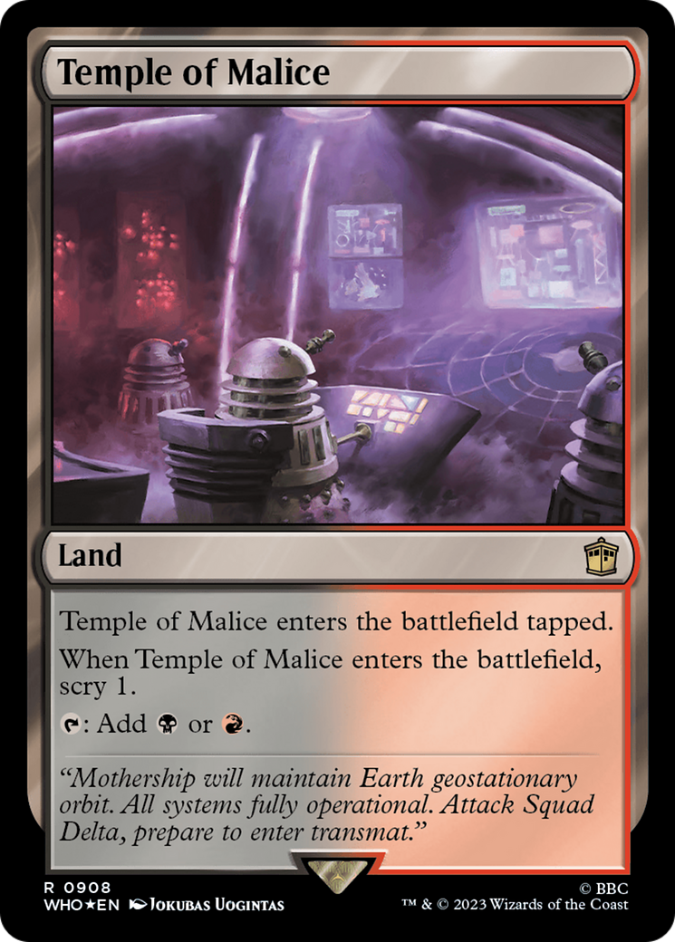 Temple of Malice (Surge Foil) [Doctor Who] | Grognard Games