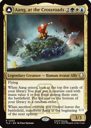 Aang, at the Crossroads (PRE-203) - Prerelease Cards Foil | Grognard Games
