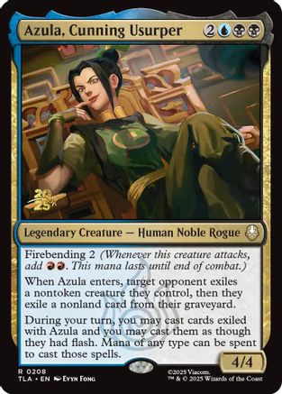 Azula, Cunning Usurper (PRE-208) - Prerelease Cards Foil | Grognard Games