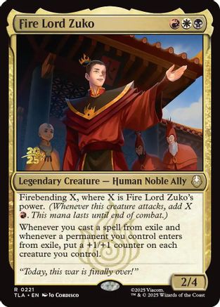 Fire Lord Zuko (PRE-221) - Prerelease Cards Foil | Grognard Games