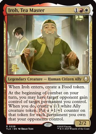 Iroh, Tea Master (PRE-228) - Prerelease Cards Foil | Grognard Games