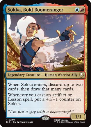 Sokka, Bold Boomeranger (PRE-240) - Prerelease Cards Foil | Grognard Games