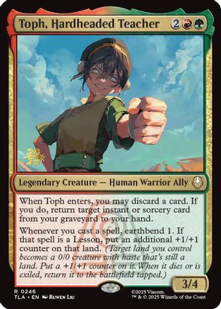 Toph, Hardheaded Teacher (PRE-246) - Prerelease Cards Foil | Grognard Games