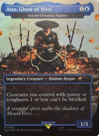 Atsu, Ghost of Yotei - Tetsuko Umezawa, Fugitive (Rainbow Foil) (SLD-7055) - Secret Lair Drop Series Foil | Grognard Games