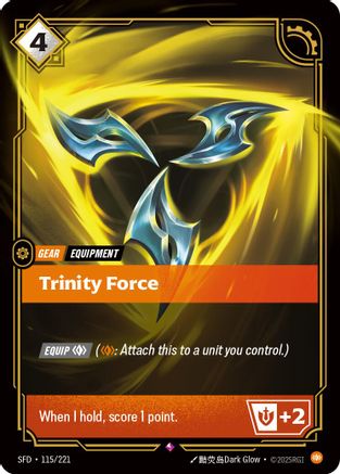 Trinity Force (115/221) - Spiritforged Foil | Grognard Games