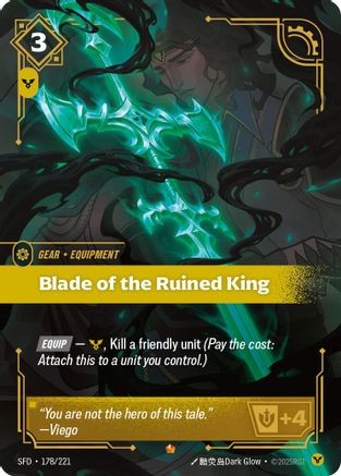 Blade of the Ruined King (178/221) - Spiritforged Foil | Grognard Games
