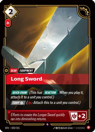 Long Sword (022/221) - Spiritforged Foil | Grognard Games