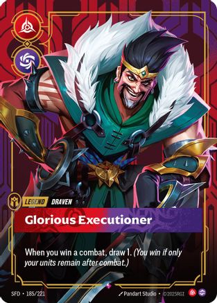Draven - Glorious Executioner (185/221) - Spiritforged Foil | Grognard Games