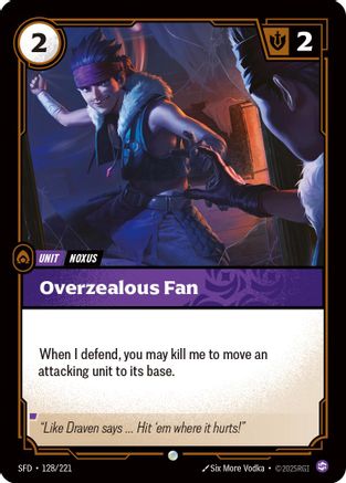Overzealous Fan (128/221) - Spiritforged Foil | Grognard Games