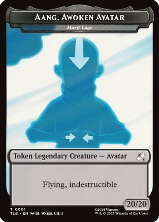 Aang, Awoken Avatar - Marit Lage // Treasure Double-Sided Token (TLE-1 // 22) - Avatar: The Last Airbender: Eternal-Legal | Grognard Games