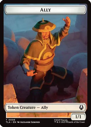Ally (0006) // Clue (0017) Double-Sided Token (TLA-6 // 17) - Avatar: The Last Airbender Foil | Grognard Games