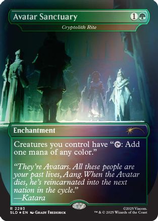 Avatar Sanctuary - Cryptolith Rite (Rainbow Foil) (SLD-2293) - Secret Lair Drop Series Foil | Grognard Games