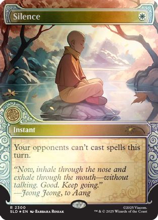 Silence (2300) (Rainbow Foil) (SLD-2300) - Secret Lair Drop Series Foil | Grognard Games