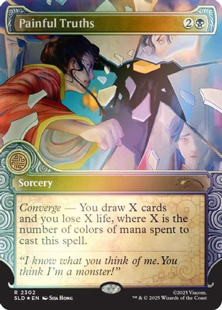 Painful Truths (Rainbow Foil) (SLD-2302) - Secret Lair Drop Series Foil | Grognard Games