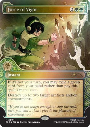 Force of Vigor (Rainbow Foil) (SLD-2304) - Secret Lair Drop Series Foil | Grognard Games