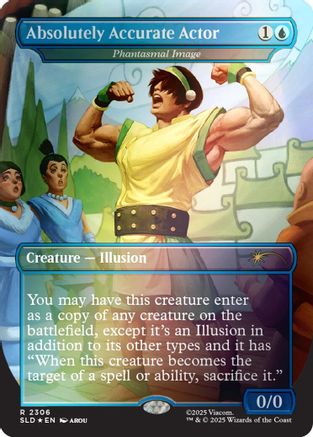 Absolutely Accurate Actor - Phantasmal Image (Rainbow Foil) (SLD-2306) - Secret Lair Drop Series Foil | Grognard Games