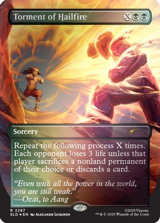 Torment of Hailfire (2287) (Rainbow Foil) (SLD-2287) - Secret Lair Drop Series Foil | Grognard Games
