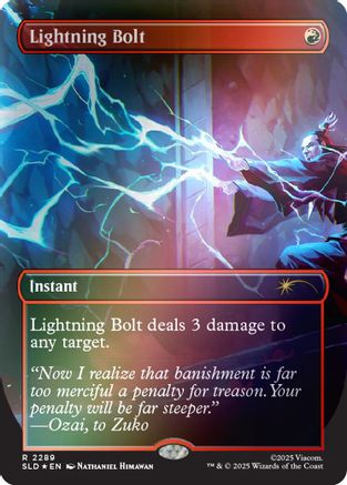 Lightning Bolt (2289) (Rainbow Foil) (SLD-2289) - Secret Lair Drop Series Foil | Grognard Games