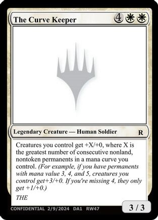 The Curve Keeper (-) - Un-Known Event Playtest Cards | Grognard Games