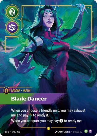 Irelia - Blade Dancer (Overnumbered) (246/221) - Spiritforged Foil | Grognard Games