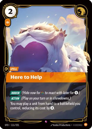 Here to Help (111/221) - Spiritforged Foil | Grognard Games