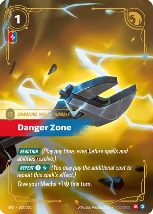 Danger Zone (182/221) - Spiritforged Foil | Grognard Games
