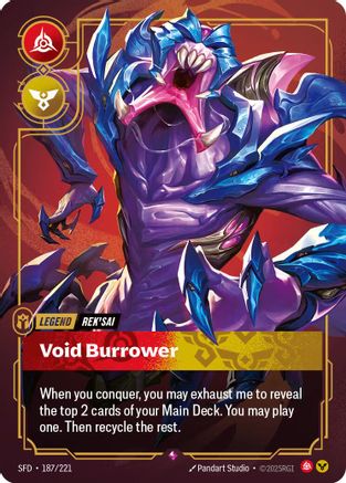 Rek'sai - Void Burrower (187/221) - Spiritforged Foil | Grognard Games