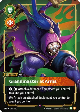 Jax - Grandmaster At Arms (193/221) - Spiritforged Foil | Grognard Games