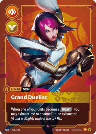 Fiora - Grand Duelist (205/221) - Spiritforged Foil | Grognard Games