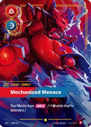 Rumble - Mechanized Menace (Overnumbered) (240/221) - Spiritforged Foil | Grognard Games